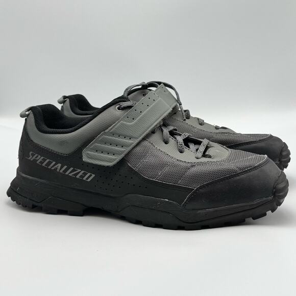 Specialized Rime 1.0 Mountain Bike Shoes Mens 11.5 EU 45 Uk 10.5 Black Grey